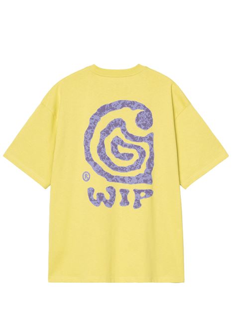 t-shirt helix uomo gialla CARHARTT WIP | I0351942ZT.XX